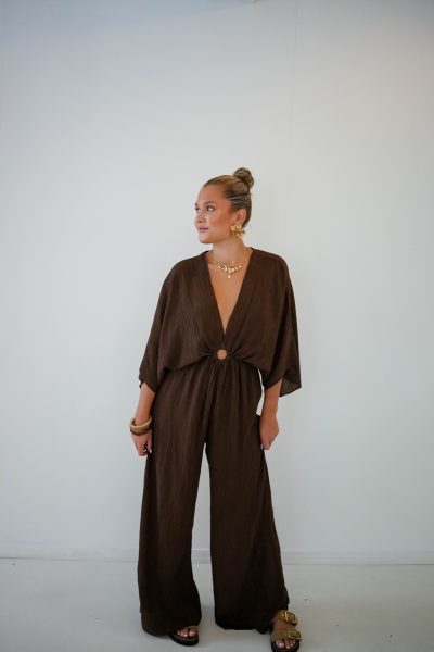 Vera Jumpsuit Choco Glitter - Afbeelding 2