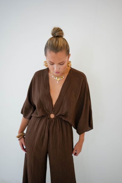 Vera Jumpsuit Choco Glitter - Afbeelding 7
