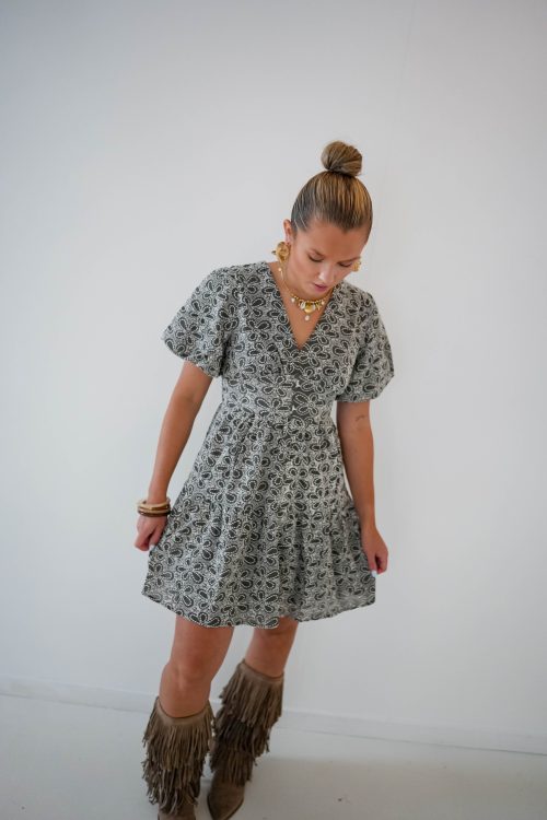 Noah Embroidery Dress Coffee