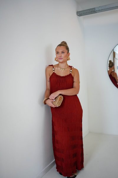 Merle Dress Terracotta - Afbeelding 4