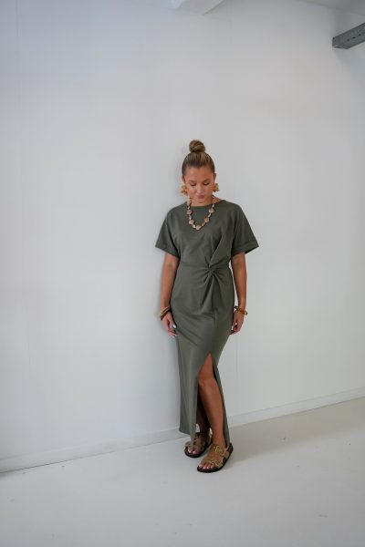 Rilana Dress Khaki - Afbeelding 6