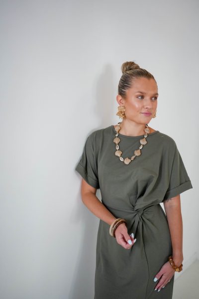 Rilana Dress Khaki - Afbeelding 2