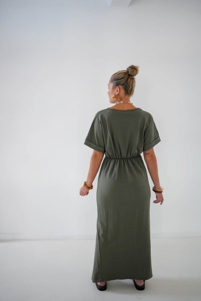 Rilana Dress Khaki - Afbeelding 3