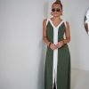 Lori Dress Green White