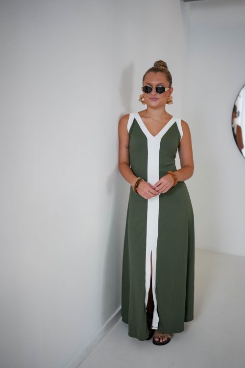 Lori Dress Green White
