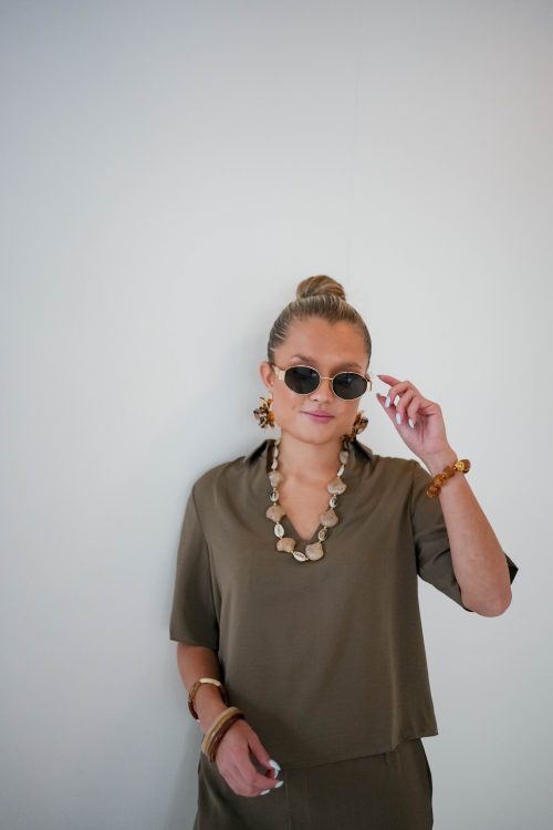 Ozlem Blouse Khaki