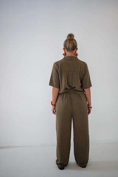 Ozlem Blouse Khaki - Afbeelding 5