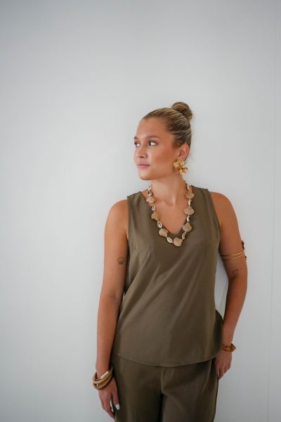 Aysi Top Khaki - Afbeelding 7