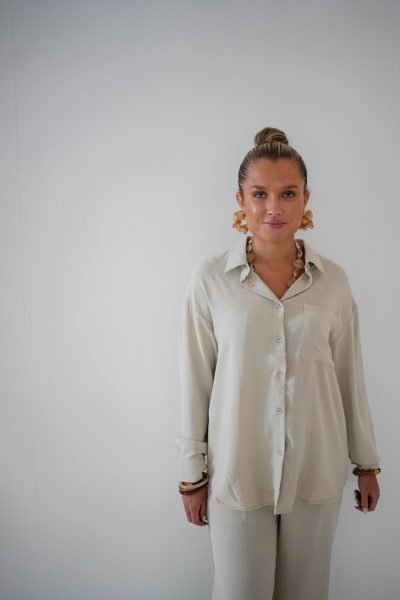 Mia Blouse Beige - Afbeelding 4