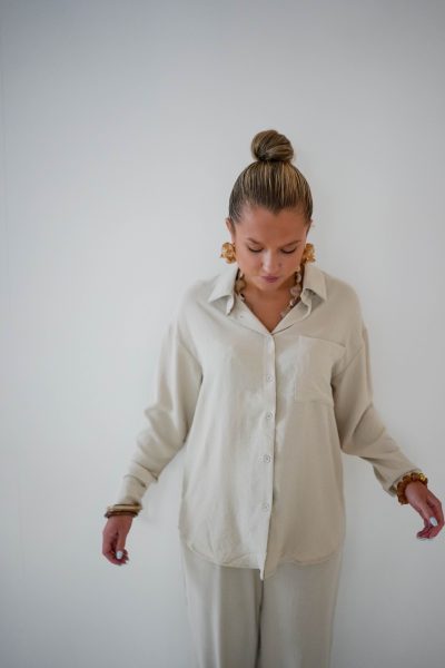 Mia Blouse Beige - Afbeelding 5