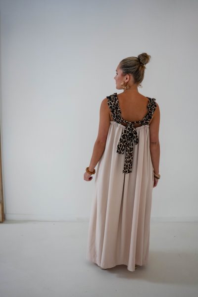 Simi Leo Dress Beige - Afbeelding 4