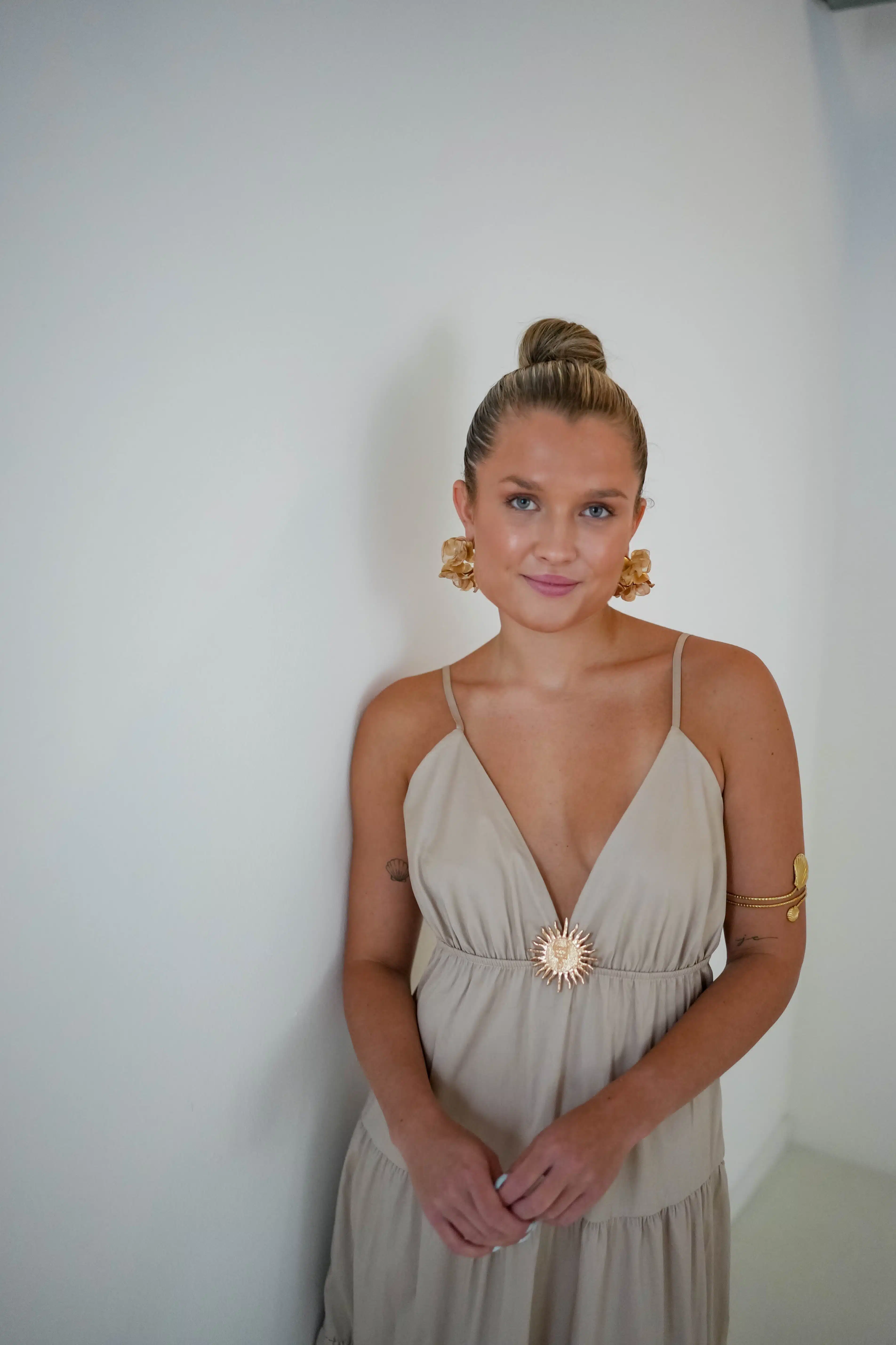 Sun Dress Beige - Afbeelding 2