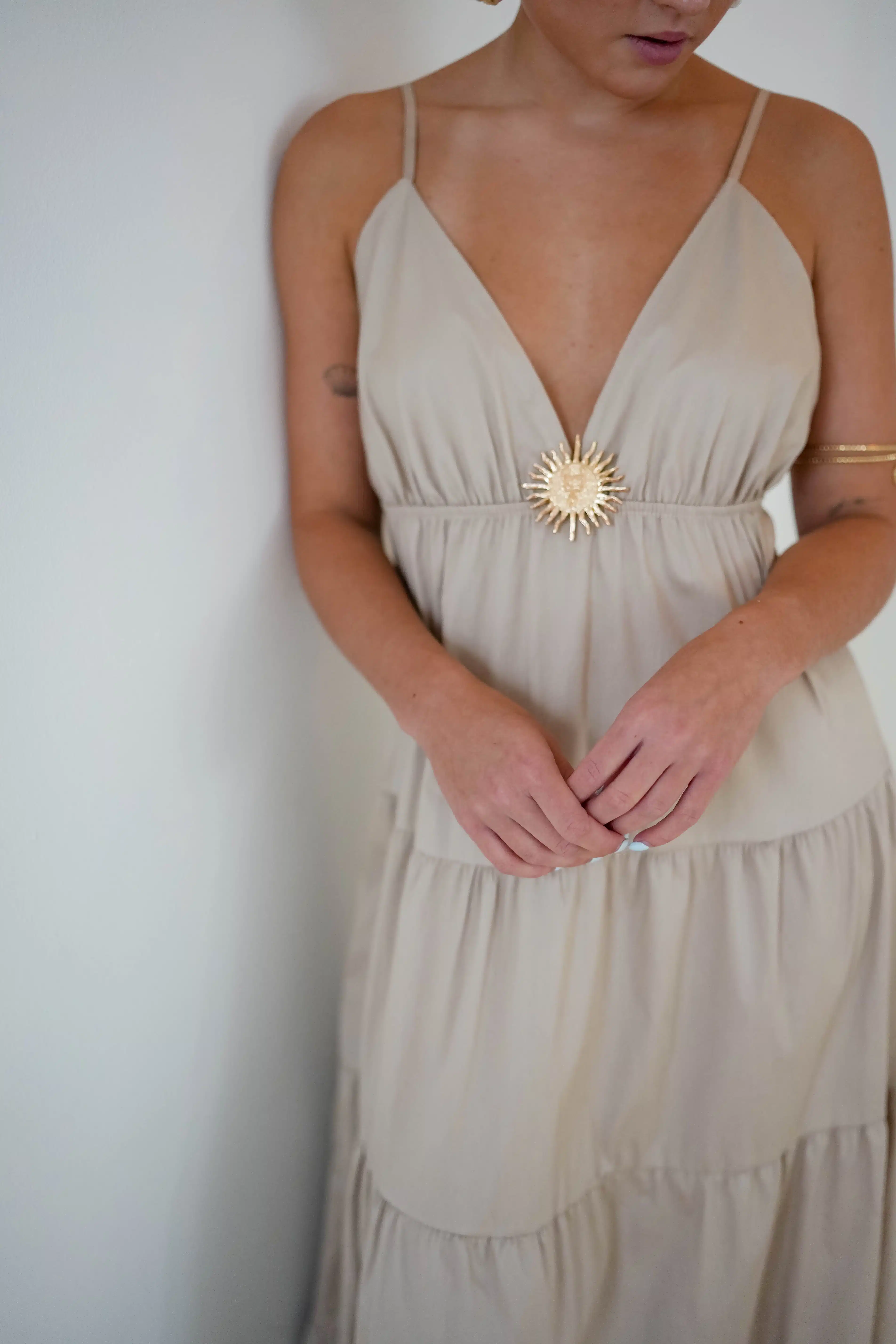 Sun Dress Beige - Afbeelding 6