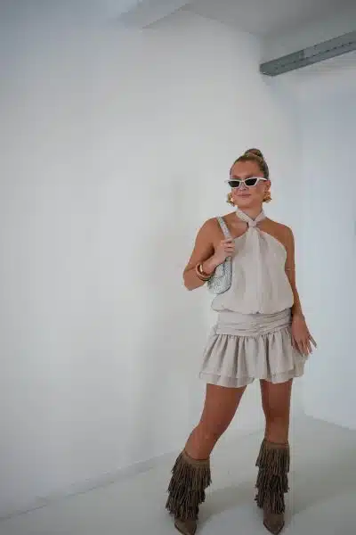 Halter Playsuit Beige - Afbeelding 6