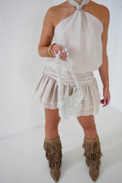 Halter Playsuit Beige - Afbeelding 4