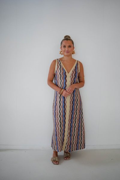 Lisan Zigzag Dress - Afbeelding 6