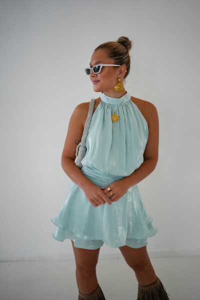 Polly Playsuit Aqua - Afbeelding 3