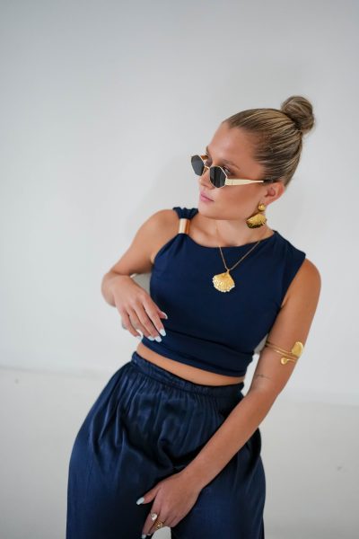 Nikki Top Navy - Afbeelding 6