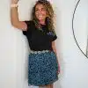 Lofty Manner Skirt Zahra Floral Dot Print