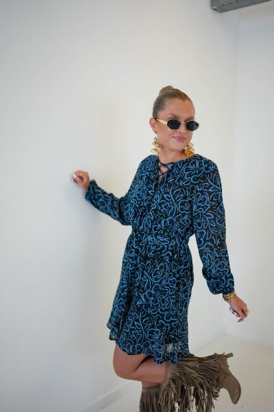 Lofty Manner Dress Imane Floral Dot Print