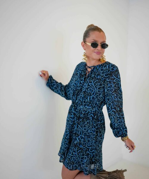 Lofty Manner Dress Imane Floral Dot Print