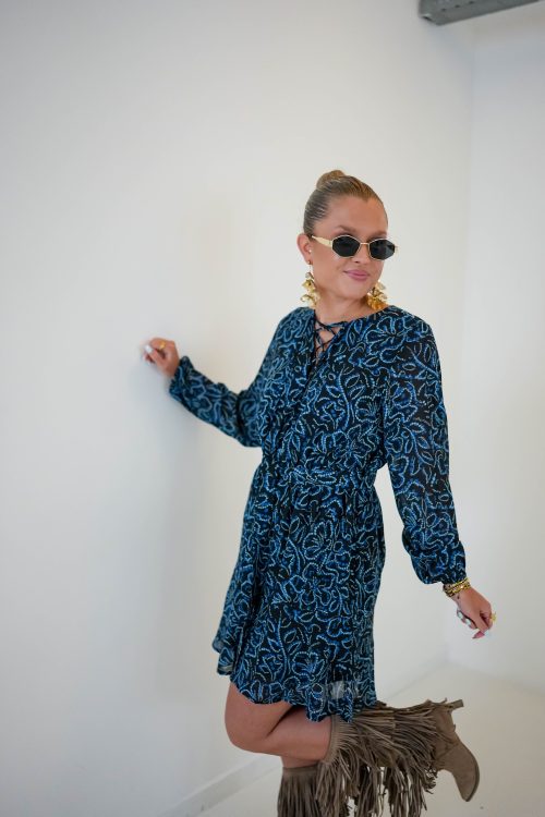 Lofty Manner Dress Imane Floral Dot Print