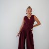 Julie Trouser Burgundy