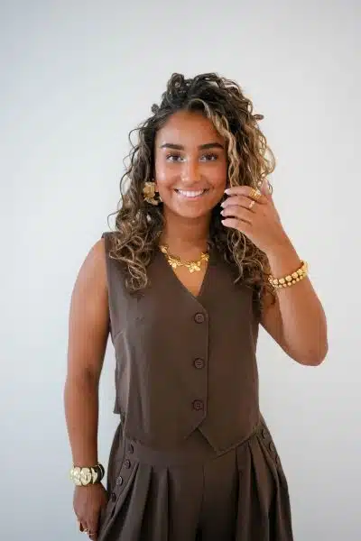 Giulia Gilet Brown - Afbeelding 3