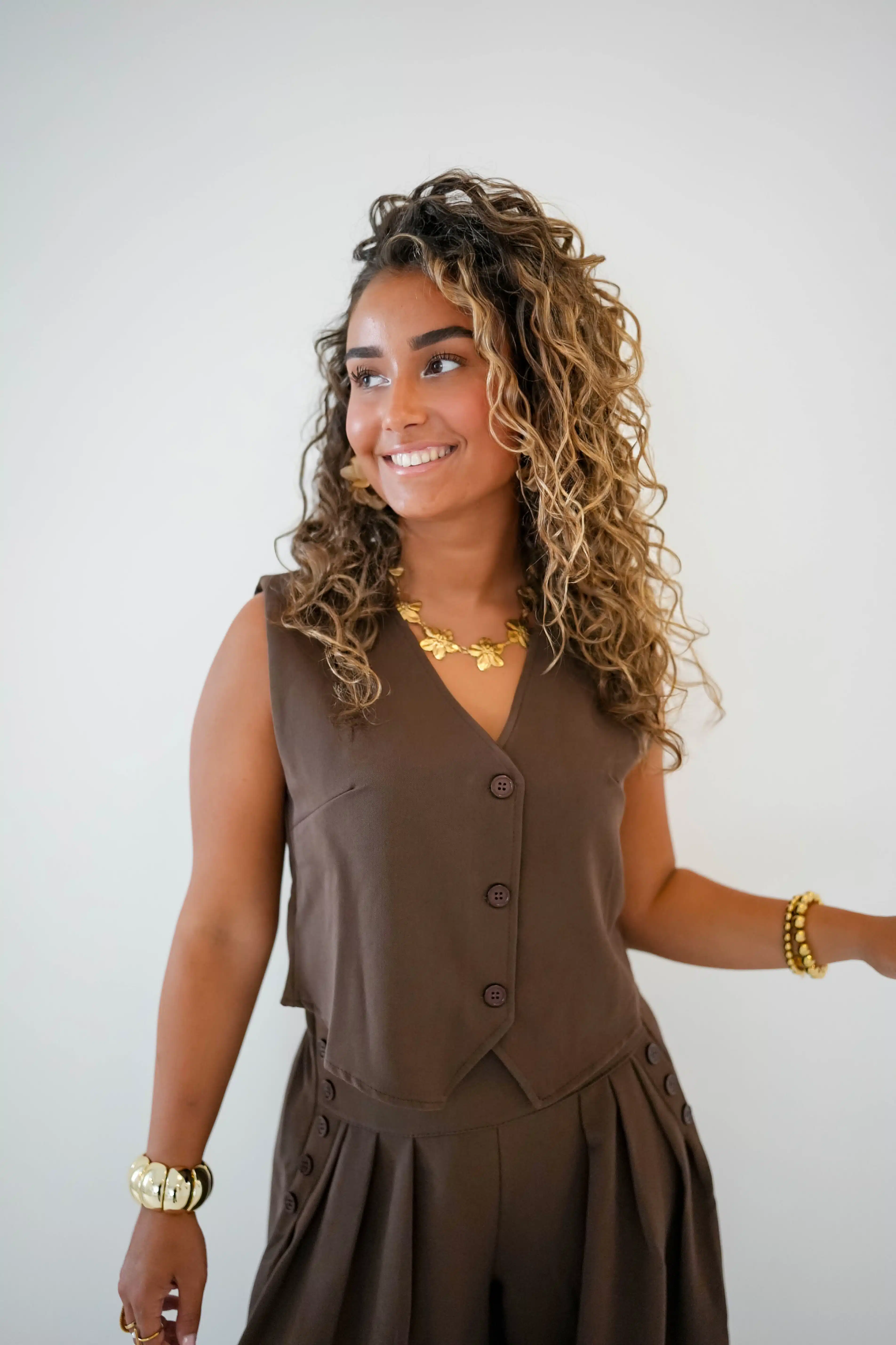 Giulia Gilet Brown - Afbeelding 5