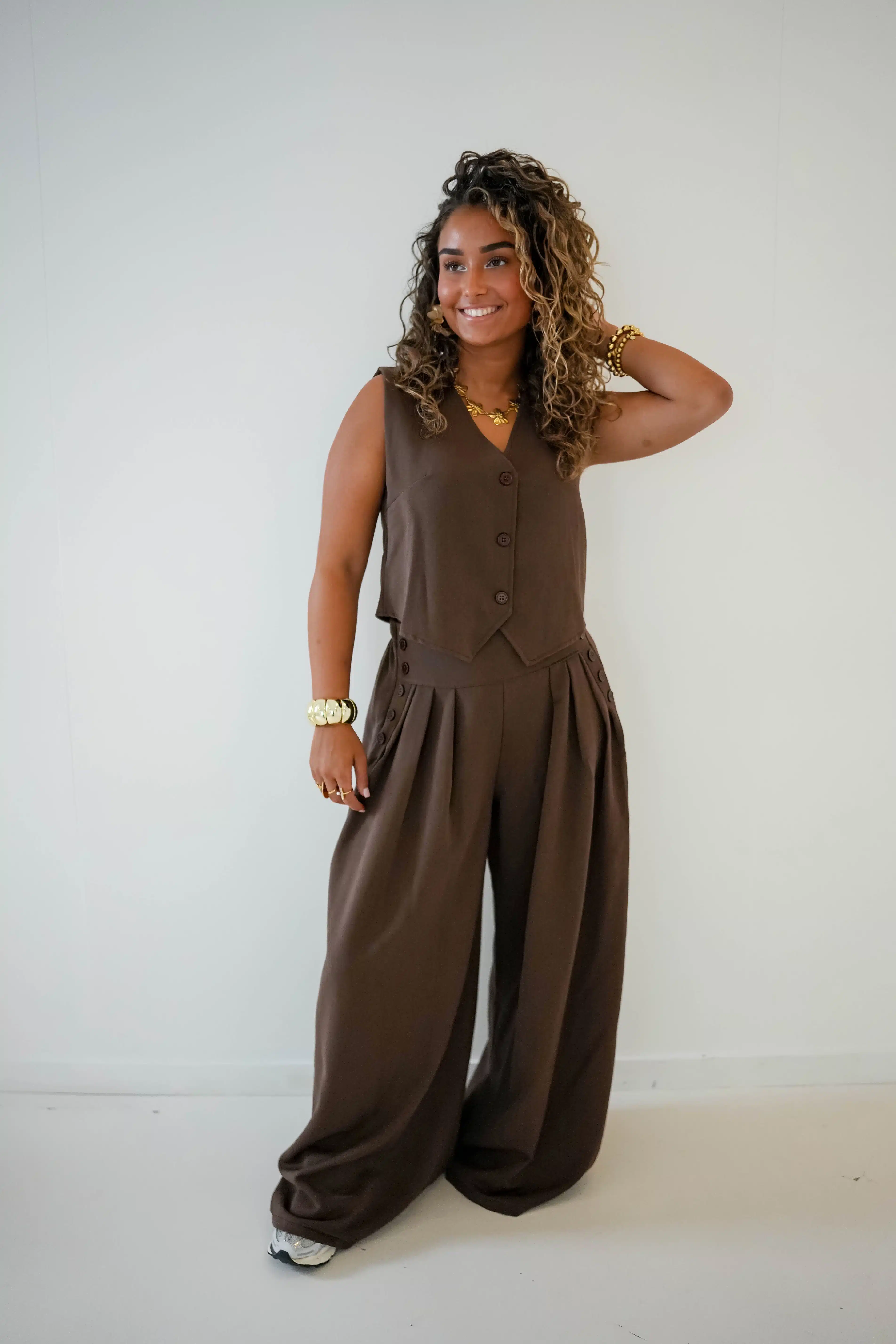 Giulia Gilet Brown - Afbeelding 4