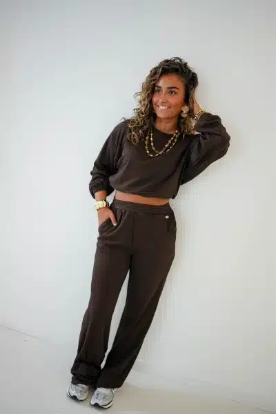 Lofty Manner Trouser Raja Dark Brown