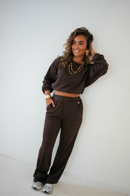 Lofty Manner Trouser Raja Dark Brown
