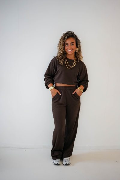 Lofty Manner Trouser Raja Dark Brown - Afbeelding 5