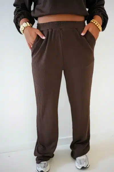Lofty Manner Trouser Raja Dark Brown - Afbeelding 6