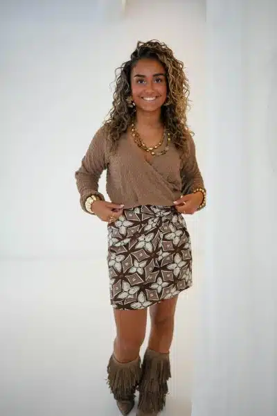 Lofty Manner Skirt Sara Mosaic Print