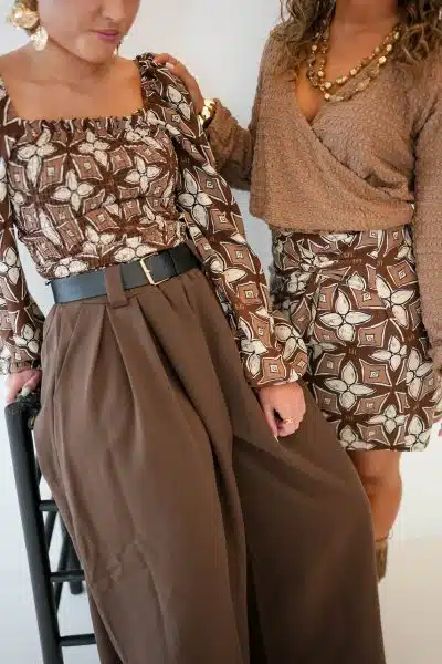 Lofty Manner Blouse Samira Mosaic Print - Afbeelding 4