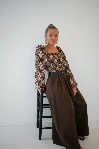 Tara Trouser Brown - Afbeelding 5