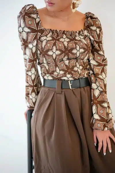 Lofty Manner Blouse Samira Mosaic Print - Afbeelding 5