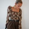 Lofty Manner Blouse Samira Mosaic Print