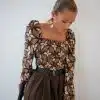 Lofty Manner Blouse Samira Mosaic Print