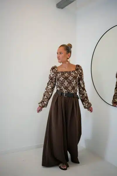 Tara Trouser Brown - Afbeelding 8