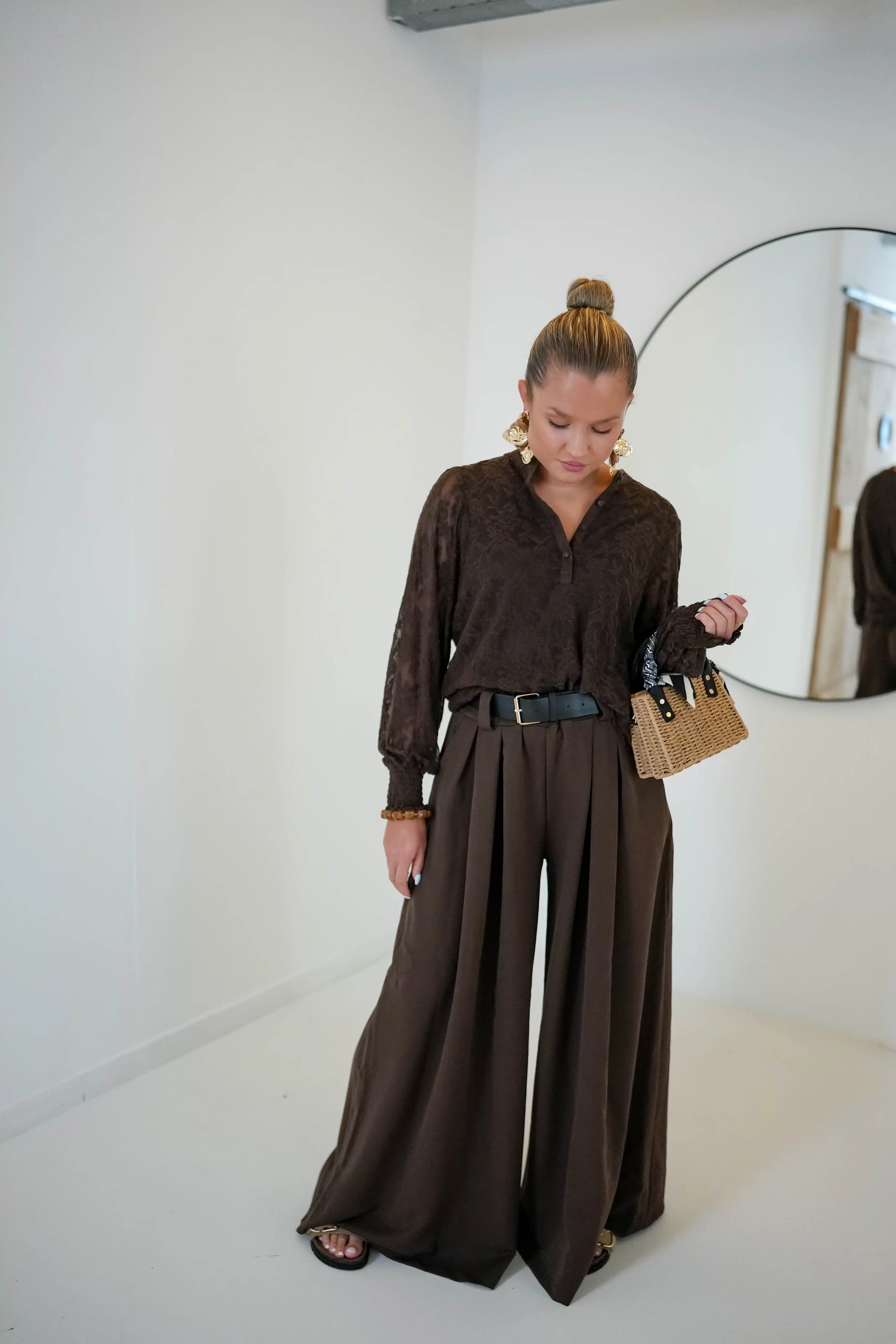 Tara Trouser Brown - Afbeelding 9