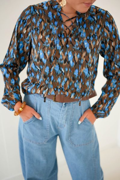 Lofty Manner Blouse Amina Faded Flower Print - Afbeelding 3