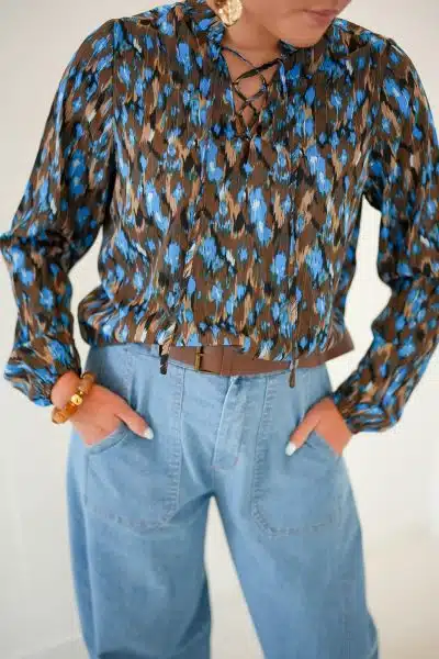 Lofty Manner Blouse Amina Faded Flower Print - Afbeelding 3