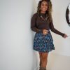 Lofty Manner Skirt Zahra Faded Flower Print