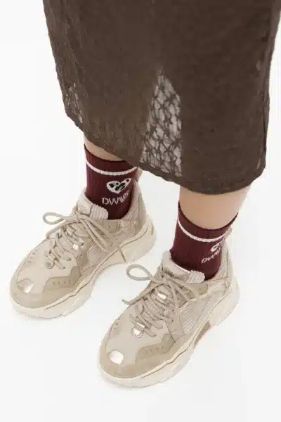 Dwrs Pluto Corduroy Beige Sneaker - Afbeelding 2