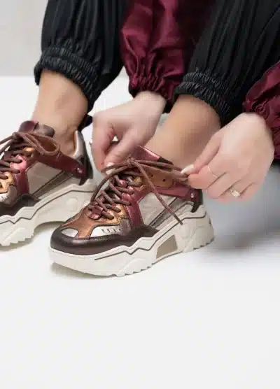 Dwrs Pluto Bordeaux Brown Sneaker