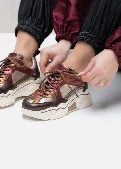 Dwrs Pluto Bordeaux Brown Sneaker
