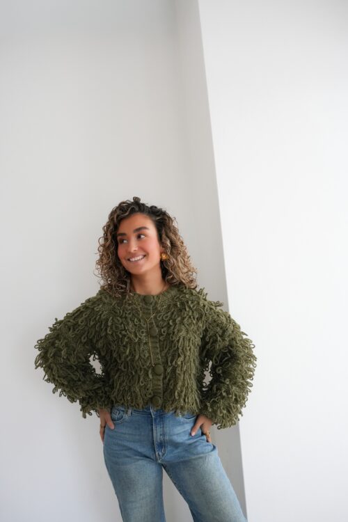 Alternative view of Inaya Cardigan Green |