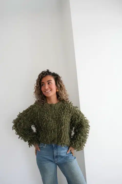 Alternative view of Inaya Cardigan Green |